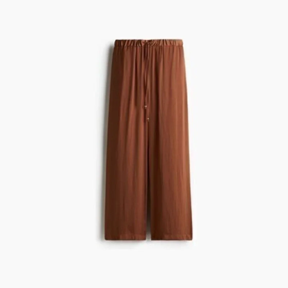 Wide-Leg Drawstring Pants - Picture 1 of 1